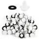 thumbnail image 1 of 100 clips para coche, clips de retención, clips de montaje para coche, remaches de clip de montaje universales para vehículos, sujetadores de abrazadera de puerta, adecuados para paneles de puertas d, 1 of 5