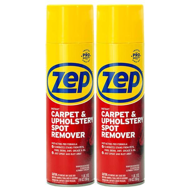 Zep Instant Spot and Stain Remover 19 oz. (Pack of 2) Removes Stains