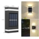 thumbnail image 3 of Pack 2 Pack de luces solares LED - Iluminaciones impermeables IP65 para vallas exteriores en jardín, jardín, garaje y camino, 3 of 8