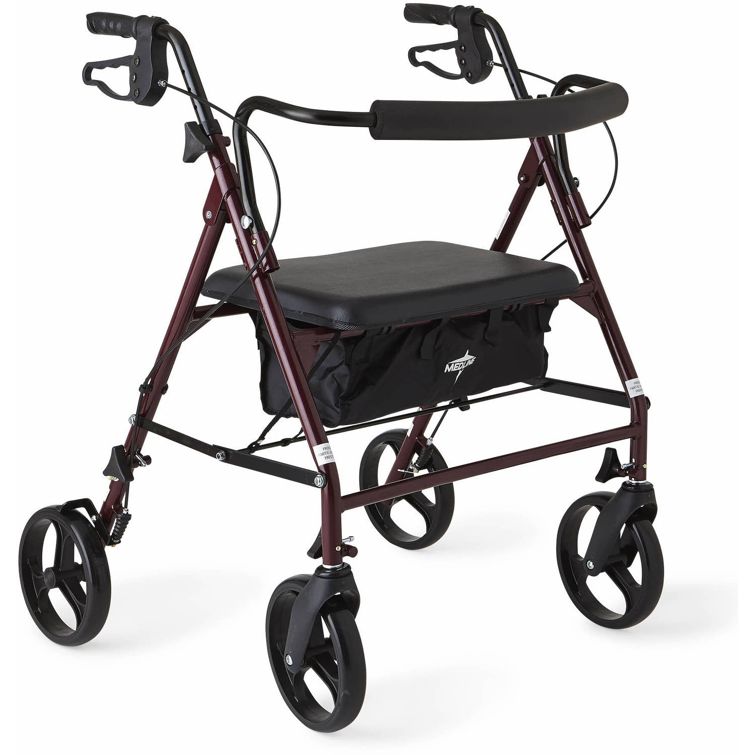 Amazon.com: Drive Medical 10257BL-1 4-Wheel Rollator Walker With Seat &  Removable Back Support, Blue : Health & Household