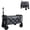 Gray, variant on Collapsible Wagon Cart with Expandable Space, Foldable Wagon with All-Terrain Wheels, Heavy Duty Utility Cart for Grocery Camping Shopping, Black