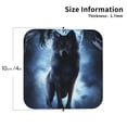 thumbnail image 2 of Naloa Night Scene of Wolves Coasters for Set of 4 - PU Leather Coasters, Coasters for Table Cup Tea Coffee Beer, Decorative for Kitchen Homedecor (Round), 2 of 6