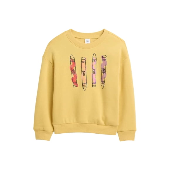 Sudadera GAP Logo para Niña Pequeña Cuello Redondo French Almond 2 Años