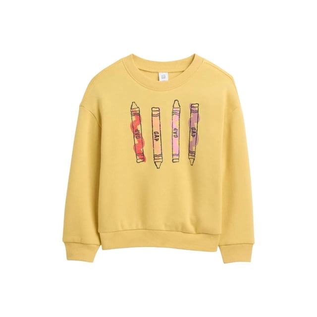 Sudadera GAP Logo para Niña Pequeña Cuello Redondo French Almond 2 Años