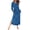 Blue_Star, variant on Women Long Nightgown V Nek Nightshirt Sleepwear Full Length Sleepshirt with Pockets Long Sleeve Sleep Dress