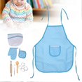 thumbnail image 3 of DIY Kid Cooking Baking Set Kitchen Role Play Apron Children Cooking Toys GiftBlue Dot, 3 of 4