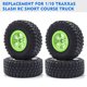 thumbnail image 3 of Neumáticos de goma para orugas de control remoto, neumáticos de coche de control remoto, 4 piezas, reemplazo hexagonal de 12mm para camión de recorrido corto Slash RC 1/10 Romacci Neumático, 3 of 7