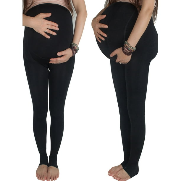 Sayfut Sayfut Women S Seamless Pregnant Leggings Winter Warm Thick Skinny Elastic Adjustable Trousers Leggings