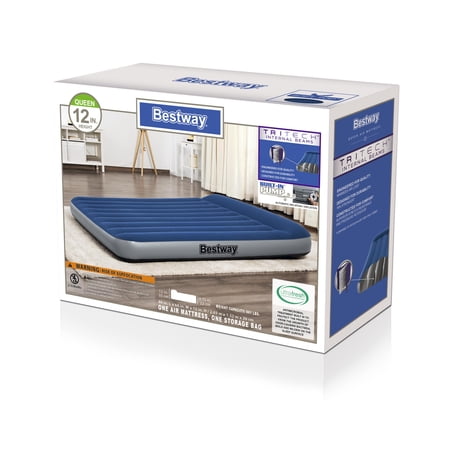 Bestway 12 Tritech Queen Air Mattress with Built-in Pump