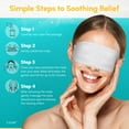 thumbnail image 7 of Heated Eye Steam Mask Dry Eyes Self Warm Compress for Dark Circles Puffiness Treatment Warming Eye Mask for Relaxation & Moist Heat Therapy Fatigue, Stress, and Migraine 6 Pack Aromas Home Spa, 7 of 7