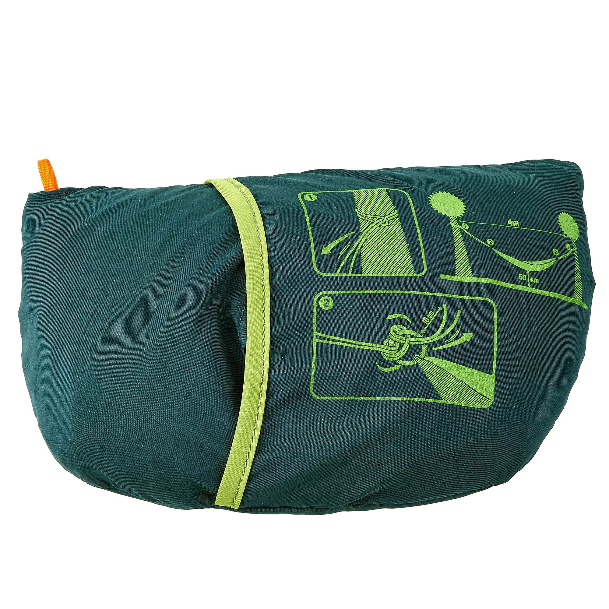 Quechua Outdoor Basic, 1 Person Hammock With Carrying Bag, Green