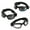Clear, variant on Motorcycle Goggles Padded Vented Foam Border Skiing/Cycling Clear/Black/Rainbow