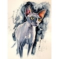 thumbnail image 2 of Kovacs, Anna Brigite 12x14 White Modern Wood Framed Museum Art Print Titled - Cat, 2 of 4