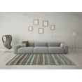 thumbnail image 3 of Ahgly Company Indoor Rectangle Oriental Light Blue Traditional Area Rugs, 2' x 3', 3 of 4