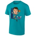 thumbnail image 2 of Men's Kon Knueppel Teal Charlotte Hornets Caricature T-Shirt, 2 of 4