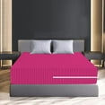thumbnail image 3 of 100% Egyptian Cotton L Shape Zipper Mattress Cover, 800 TC, 12 Inch Deep Pocket Queen Size (60x80), Stripe Hot Pink, 3 of 6