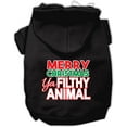 thumbnail image 5 of Christmas Pet Dog  Cat Hoodie Screen Printed, "Merry Christmas Ya Filthy Animal", 5 of 11