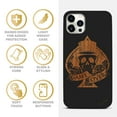 thumbnail image 4 of Case Yard Wooden Case for iPhone-11-Pro-Max Soft TPU Silicone cover Slim Fit Shockproof Wood Protective Phone Cover for Girls Boys Men and Women Supports Wireless Charging Game Over Design, 4 of 7