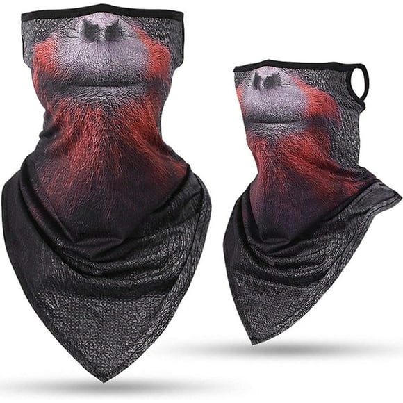 ERDS-Face Bandana Neck Gaiter Mask with Ear Loops - Reusable Costume Balaclava Cover