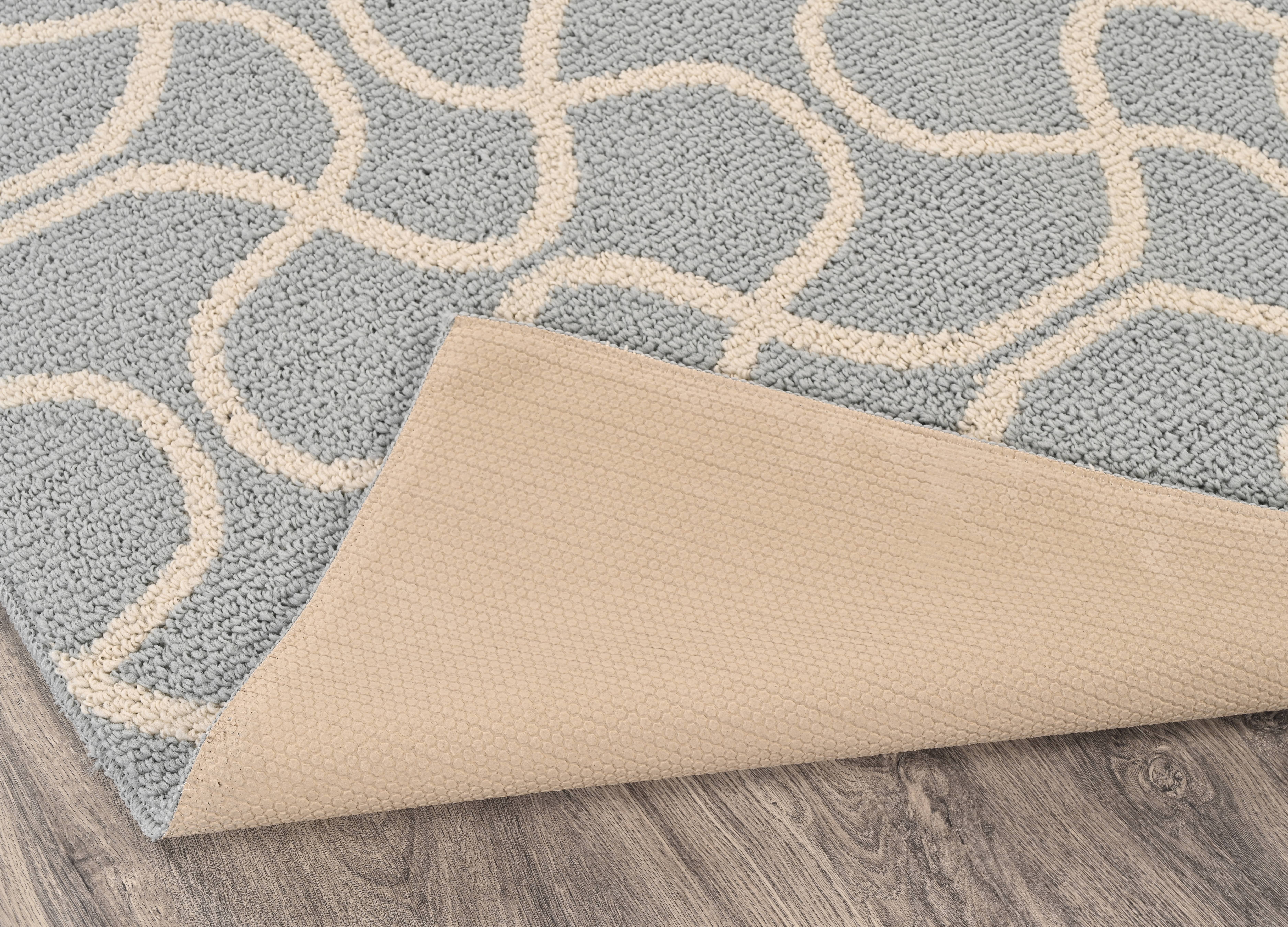 Mainstays Drizzle Silver/Ivory Indoor Area Rug, 5' x 7'