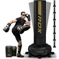thumbnail image 1 of RDX Sac de Frappe Autoportant avec Gants, Sac Piédestal pour Adulte 5 Pi TTG Robuste, Base avec Support à Ventouse 17, Autoportant pour Kickboxing, Boxe, MMA, 1 of 1