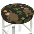 thumbnail image 3 of Haiem Sloth Doing Yoga Cushion Round Bar Chair Seat Cover Bar Chair Cushion Covers Elastic Washable Bar Chair Cover,Protects from Scratches and Stains-13 inch, 3 of 7