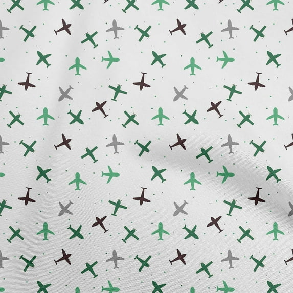 oneOone Polyester Lycra Sea Green Fabric Travel Fabric For Sewing Printed Craft Fabric By The Yard 56 Inch Wide