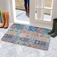 thumbnail image 5 of Bohemian Blue Geometric Design (3) Door Mat 30 X 17 Inch Welcome Doormat Indoor Outdoor Entrance Floor Mat Non Slip Spring Summer Decor Rubber Mats, 5 of 6