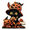 B, variant on Halloween Decorations, Cute Wooden Figurines Pumpkin Witch Cat Ghost Statues, Mini Tiered Tray Shelf Desktop Ornaments for Home Party Tabletop Display Holiday Gift