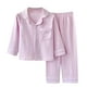 thumbnail image 1 of Odeerbi 3-16 Años Niños Niñas Pijamas de Algodón Con Solapa de Muesca Tops de Manga Larga Pantalones Conjunto Suave Sleepwear Dos Piezas Pijama Sets, 1 of 4