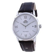 Orient  Contemporary White Dial Leather Automatic Men Watch, Blue