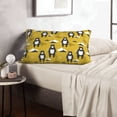 thumbnail image 6 of Sikiie Cartoon Bear Yellow Print Plush Pillow Cover, Wrinkle-proof and Stain-resistant Pillow Protector without Pillow Core, Home Decoration-14"x20", 6 of 6