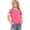 P1004 Hot Pink, variant on Tfken Soft Comfy Tops For Girls Daily Wear Holiday Short Sleeve Tees Tshirts T-Shirts Fashion Loose Comfortable Kids Cute Clothes Size 3-4 Years