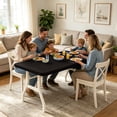 thumbnail image 4 of 8Ft Fitted Picnic Table Cover Spandex Outdoor Tablecloth Stretchy Table Cover For Camping Parties Outdoor(Black-76X244Cm), 4 of 6