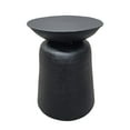 thumbnail image 2 of Josi 21 Inch Round Side End Table- Handcrafted Hammered Design, 2 of 5