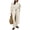 Beige, variant on Women Casual Long Trench Coat with Lapel Collar Solid Color Double Breasted Loose Fit with Belt