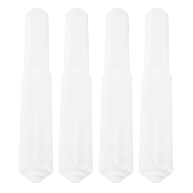 ETHZZLE 4Pcs Spring Loaded Toilet Paper Roller Rods Plastic Replacement for Toilet Tissue Holders