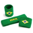 thumbnail image 3 of Suddora Cotton Terry Cloth Sweatband Set with 1 Headband and 2 Wristbands, Brazil, 3 of 4