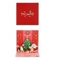thumbnail image 1 of 3D Three Christmas Greeting Card Holiday Blessing Children's Handmade Message Card Christmas Three Greeting Card Paper Carving Creative Blessing Message Car, 1 of 5