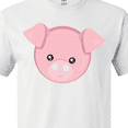 thumbnail image 4 of Inktastic Cute Pig, Little Pig, Pig Head, Pink Pig T-Shirt, 4 of 5