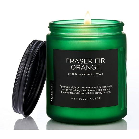 Candle M&SENSE Fraser con aroma a abeto y naranja, 200 g, 50 h Burn