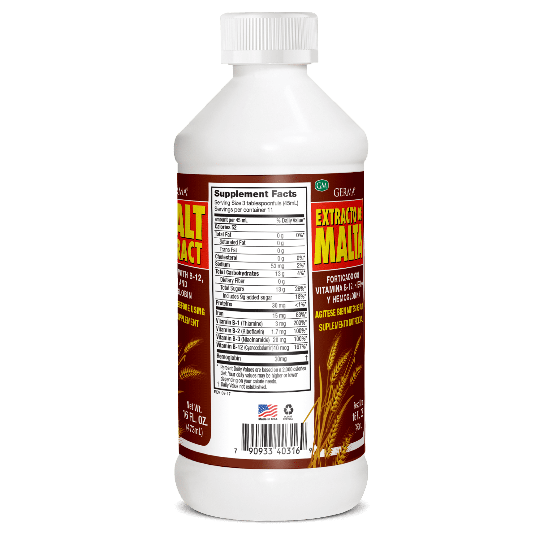 Germa Extracto de Malta 16oz