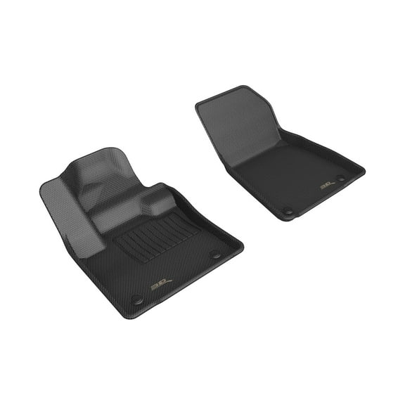 3D MAXpider Custom Fit Kagu Floor Mat (Black) Compatible With Volvo XC40 Recharge 2022-2024 / EX40 2025 R1