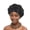 Black, variant on African-Style Hand-Embroidered Braided Turban Headwrap with Sequin Bead Trim for Women