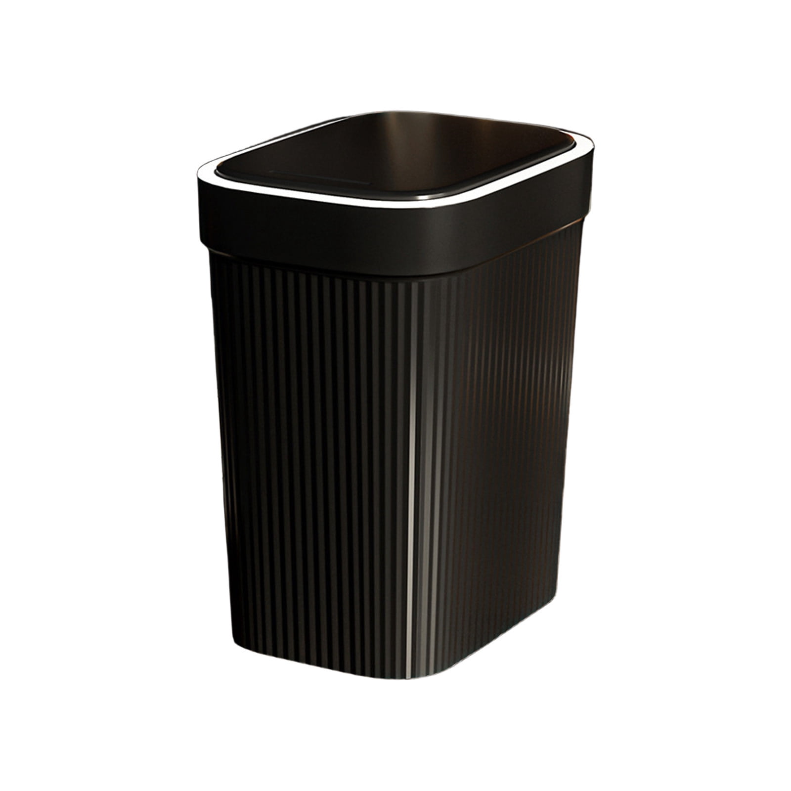 Touch Trash Can under $5! Cagogo Press Top Trash Can with Flip Lid, Kitchen Bathroom Garbage Bin, Space Saving Waste Basket, Touch Top Trash Can, Modern Household Waste Container