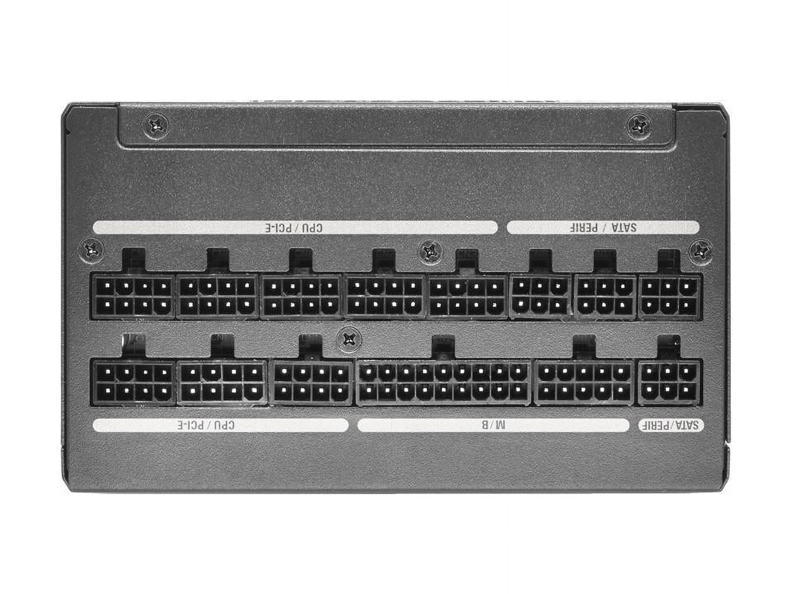 Super Flower Leadex VII XG 850W 80+ Gold, Cybenetics Platinum, Full Modular, ATX 3.1 & PCIe 5.1, W/12VHPWR Cable (2x8pin - 16pin native cables) , Power Supply, FDB Fan, SF-850F14XG, Black version