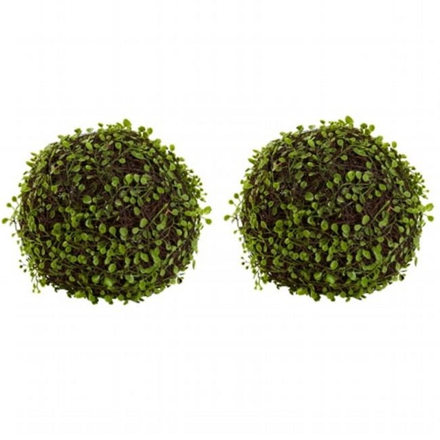 Nearly Natural 6805-S2 Boule de 9 Po Mohlenbechia - Lot de 2