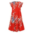 thumbnail image 3 of Fankiway Robe d'Été pour Femmes Col Rond Manches Courtes Décontractées à Volants Robes d'Été Grande Taille pour Femmes Rondes Robes de Printemps pour Femmes 5359, 3 of 4