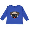 thumbnail image 3 of Inktastic Cute Pug Puppy Dog Boys or Girls Long Sleeve Toddler T-Shirt, 3 of 5
