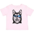 thumbnail image 3 of Inktastic Siberian Husky Sketch Portrait with Sunglasses Boys or Girls Toddler T-Shirt, 3 of 5